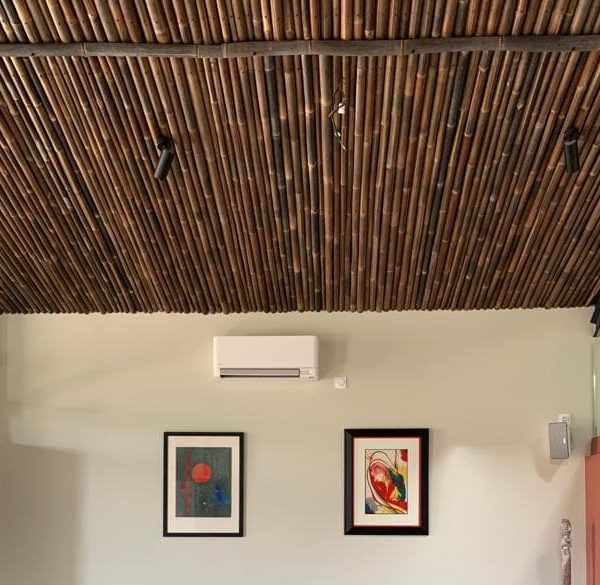 Plafond en bambou