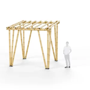 Pergola 3×3 style Réunionnaise