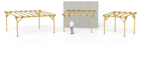 Gamme de pergola de bambou Guadua