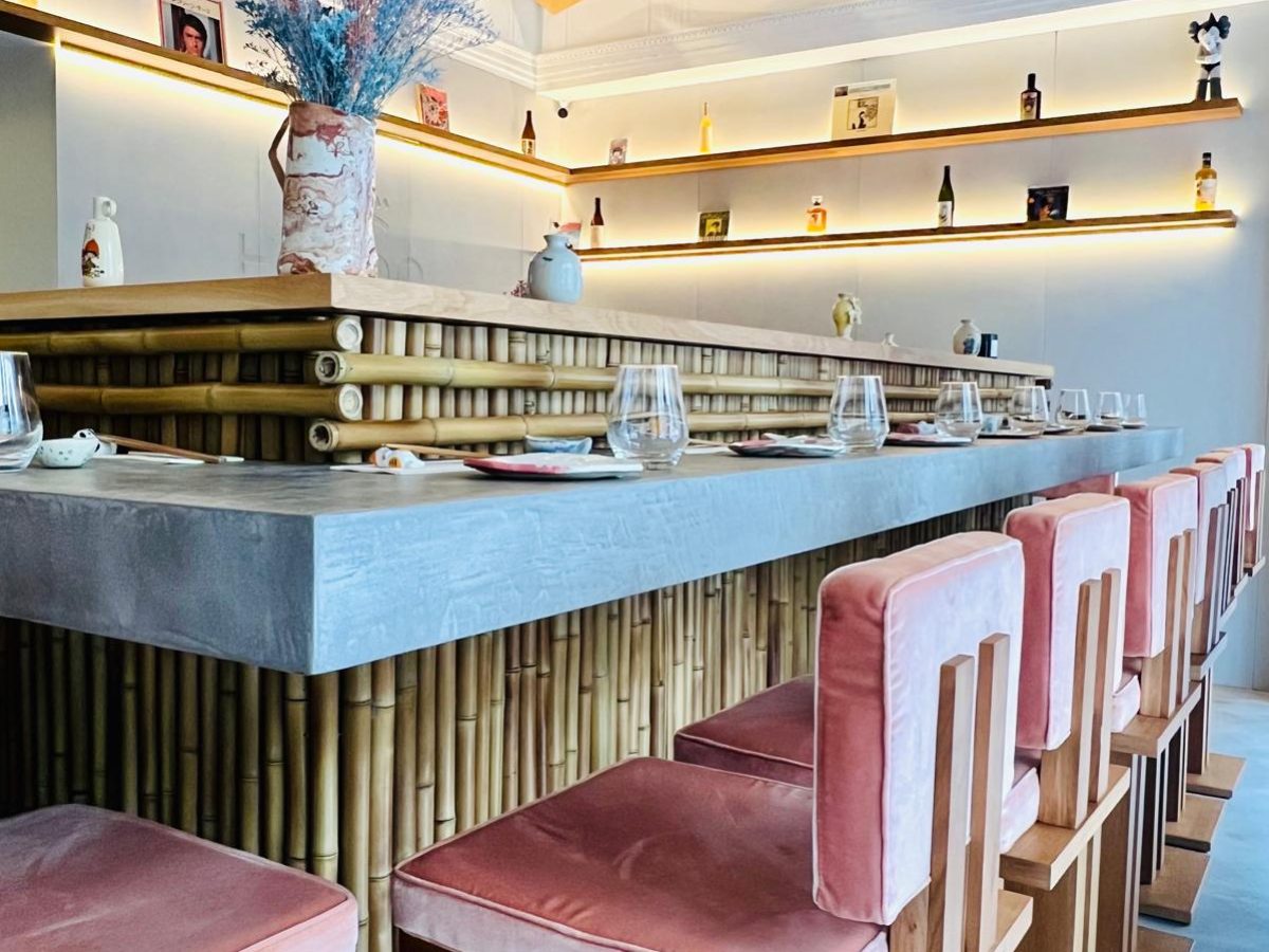 Bar en tige de bambou